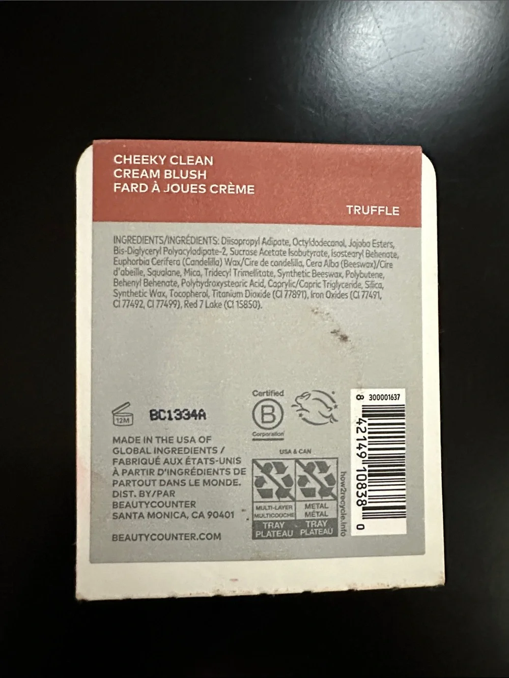 Beautycounter Cheeky Clean Cream Blush Refill - Truffle
